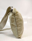 PRADA Hand Bag Nylon Beige