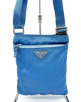 PRADA Tesuto Shoulder Bag Blue