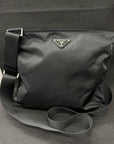 PRADA Tessuto Shoulder Bag Black