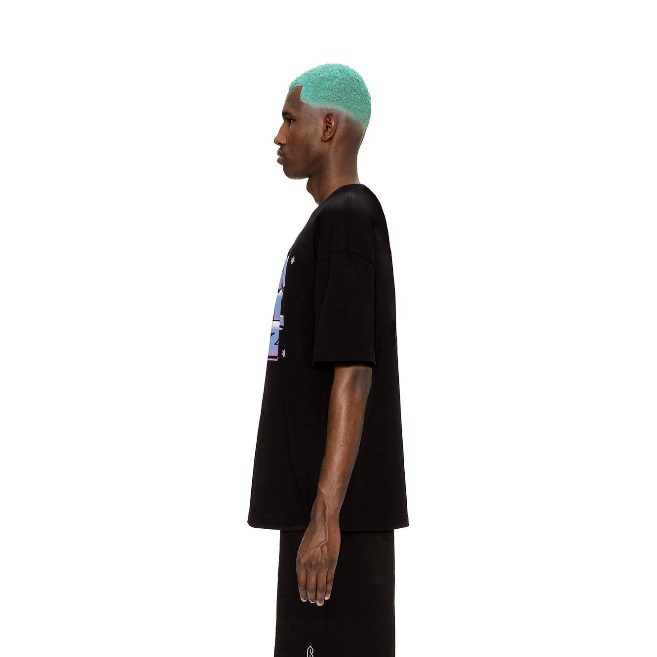 6PM Airbrush T Shirt Black - Deadstock Switzerland