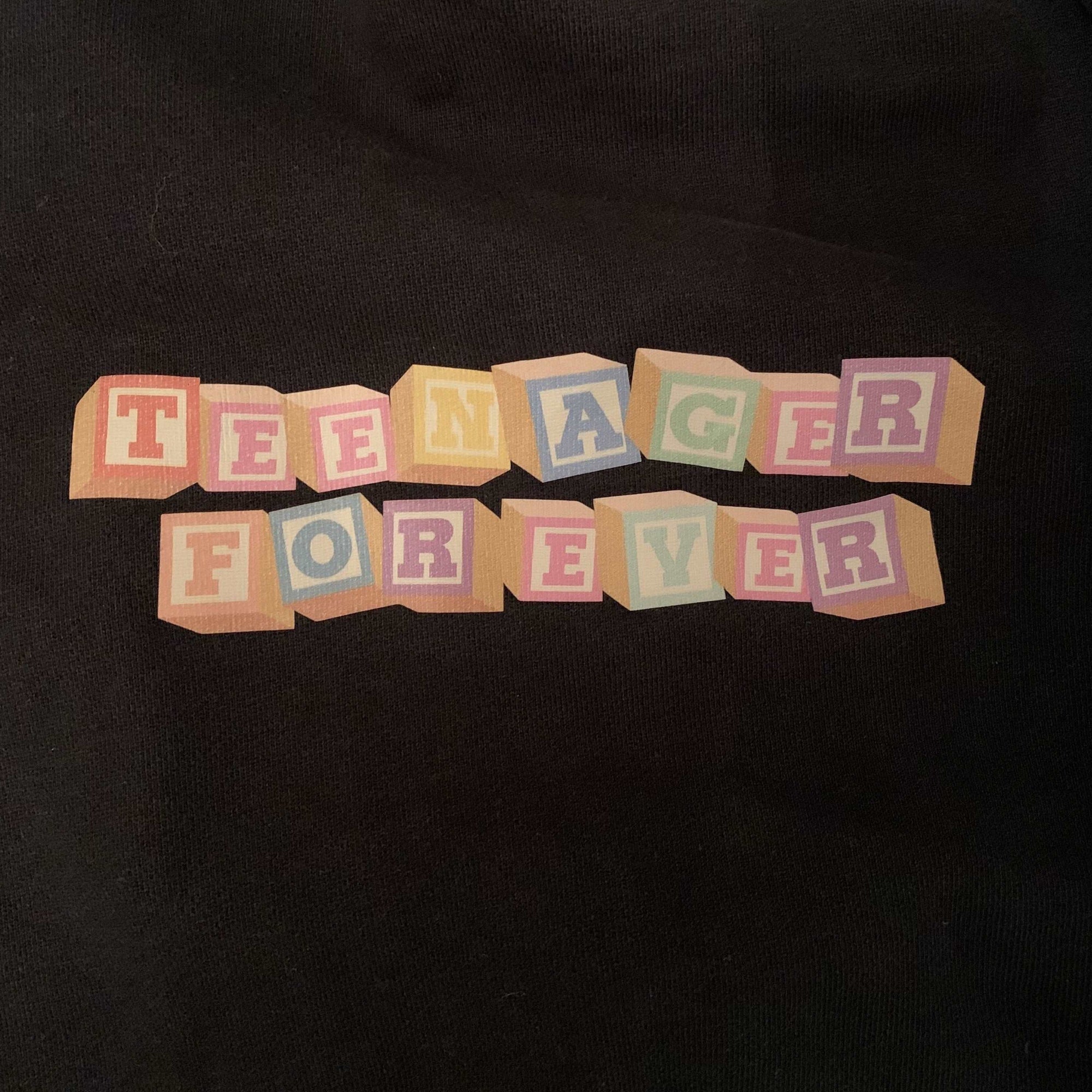 TEENAGER FOREVER Hoodie Black