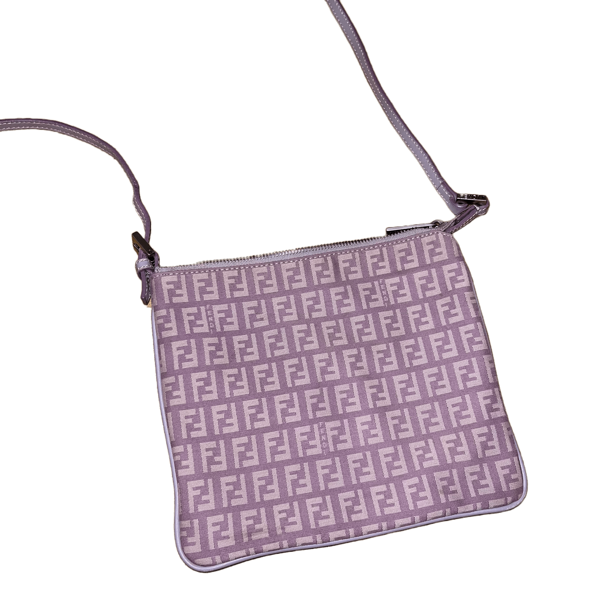 FENDI Zucca Cross Body Bag Pink