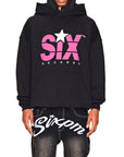 6PM Records SIX Hoodie Black