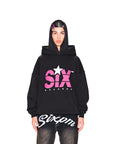 6PM Records SIX Hoodie Black