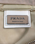 PRADA Hand Bag Nylon Beige